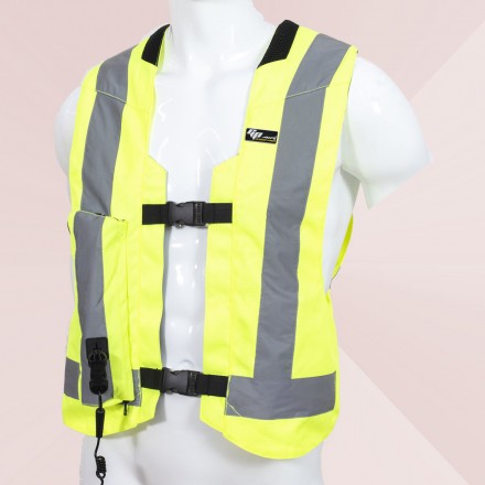 Chaleco airbag GP AIR modelo GPA-S021 HRF flúor