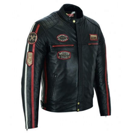 Chaqueta de cuero Bstar BSM-78652 Osaka Rott