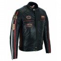 Chaqueta de cuero Bstar BSM-78652 Osaka Rott