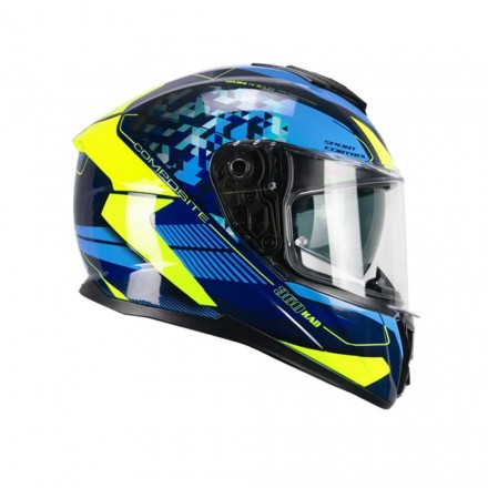 Casco integral CGM 360S Kad Race Blu rosso