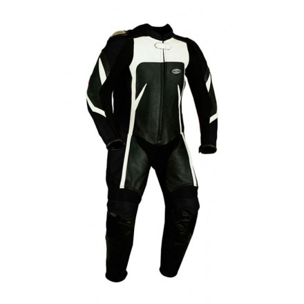 Mono racing niño 1 pieza Goyamoto GM-4101 negro-blanco