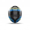 Casco integral Airoh Matrix Rider Blue Yellow ECE 22.06