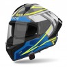 Casco integral Airoh Matrix Rider Blue Yellow ECE 22.06