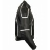 Chaqueta de cuero para verano Goyamoto GM-172 color negro