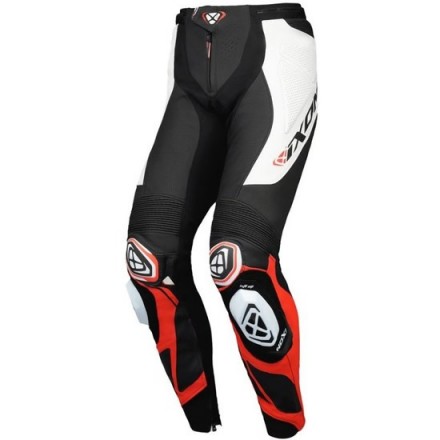 Pantalón cuero IXON Vortex 3 Black White Red