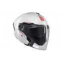 Casco jet MT Cosmo SV Solid A0 Blanco Brillo