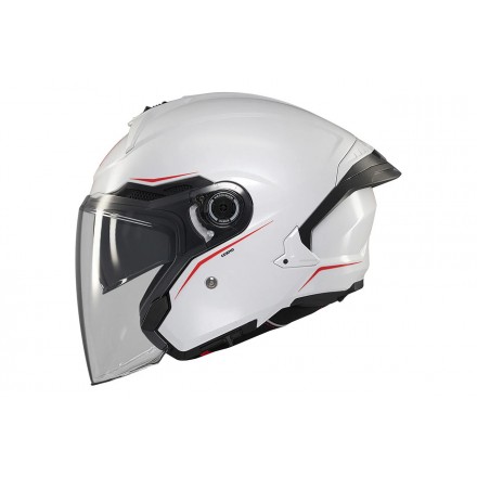 Casco jet MT Cosmo SV Solid A0 Blanco Brillo