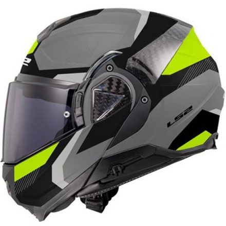 Casco LS2 FF910 Advant II Triple  Matt Light Grey H-V Yellow