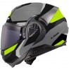 Casco LS2 FF910 Advant II Triple  Matt Light Grey H-V Yellow