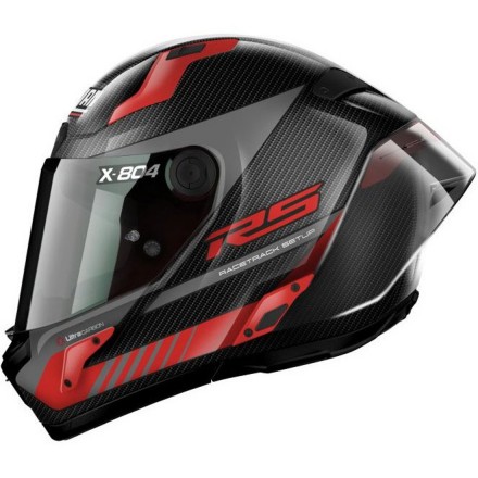 CASCO NOLAN X-804 RS Ultra Carbon Hot Lap Carbon Red