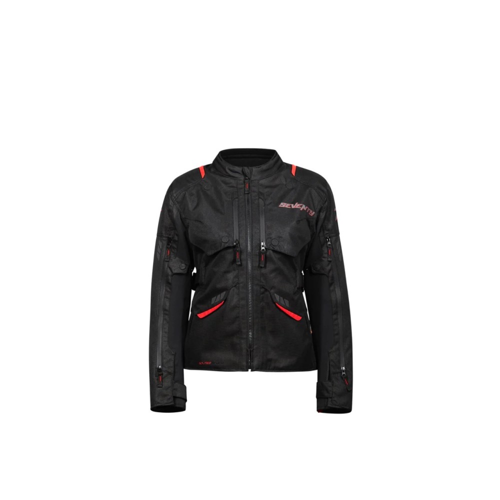 Chaqueta invierno mujer Seventy SD-JT69 Tanami negro-rojo