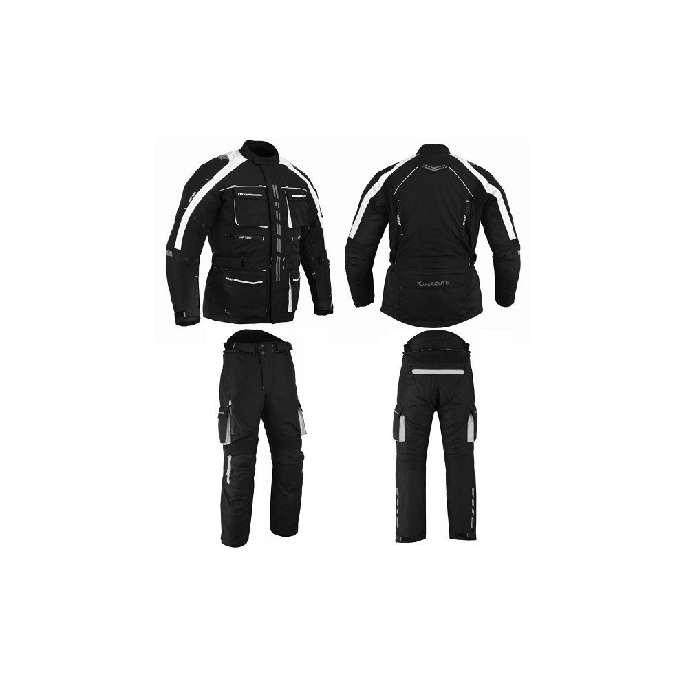 Mono cordura 2 piezas Kangroute Atenea Ares Negro Blanco barato Hospitalet