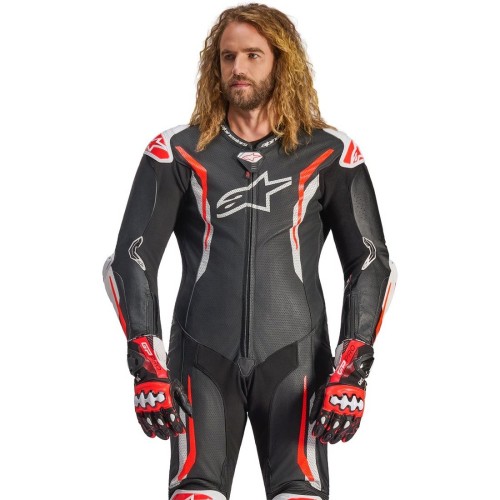 Traje / Mono ALPINESTARS GP Tech V5 1PC Black / White / Red Fluo