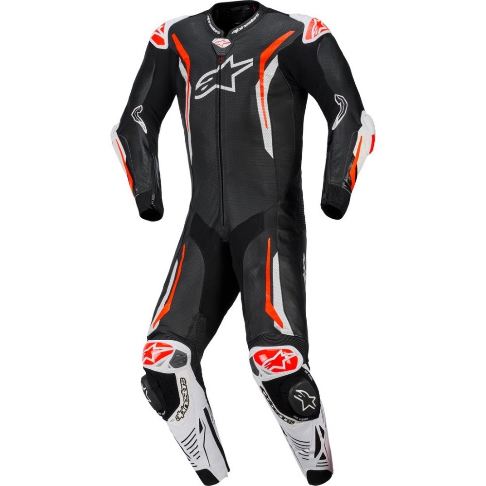 Traje / Mono ALPINESTARS GP Tech V5 1PC Black / White / Red Fluo