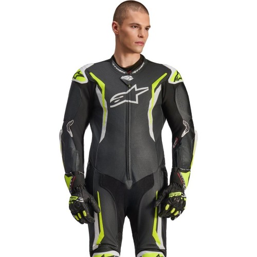 Traje / Mono ALPINESTARS GP Tech V5 1PC Black / White / Yelow Fluo