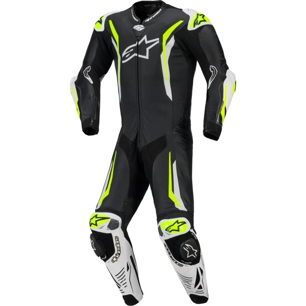 Traje / Mono ALPINESTARS GP Tech V5 1PC Black / White / Yelow Fluo