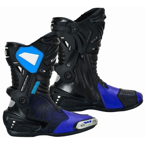 Botas moto racing KGT Assen Azules baratas tienda ropa moto Hospitalet