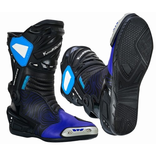 Botas moto racing KGT Assen Azules baratas tienda ropa moto Hospitalet