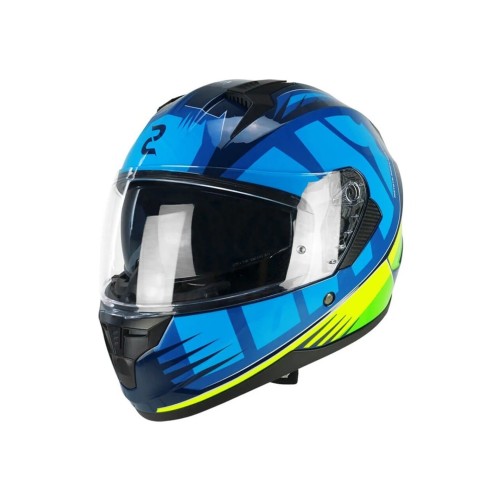 Casco integral SKA-P 3MHA Speeder Sport Blue Giallo tienda ropa Hospitalet