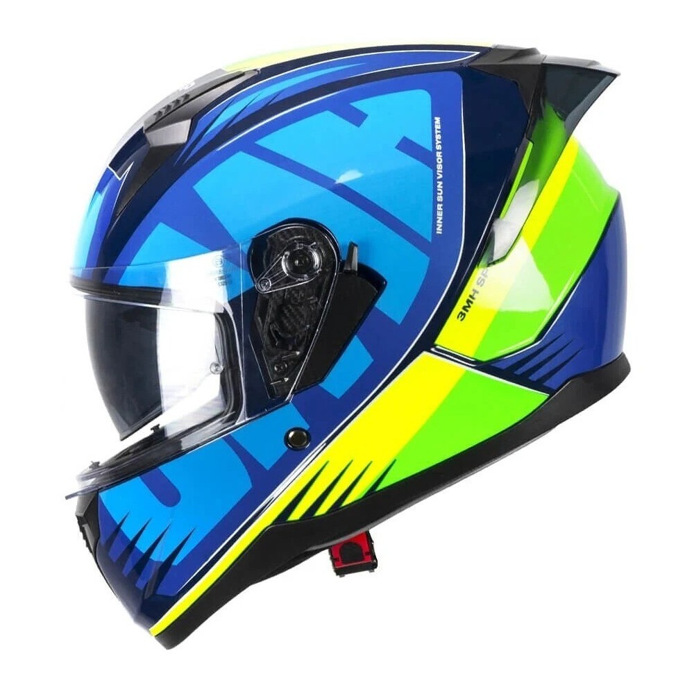 Casco integral SKA-P 3MHA Speeder Sport Blue Giallo tienda ropa Hospitalet