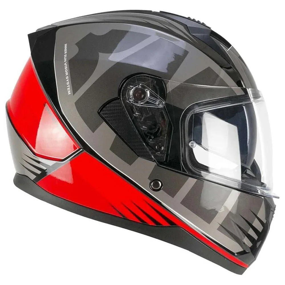 Casco integral SKA-P 3MHA Speeder Sport Gris Rojo tienda ropa Hospitalet