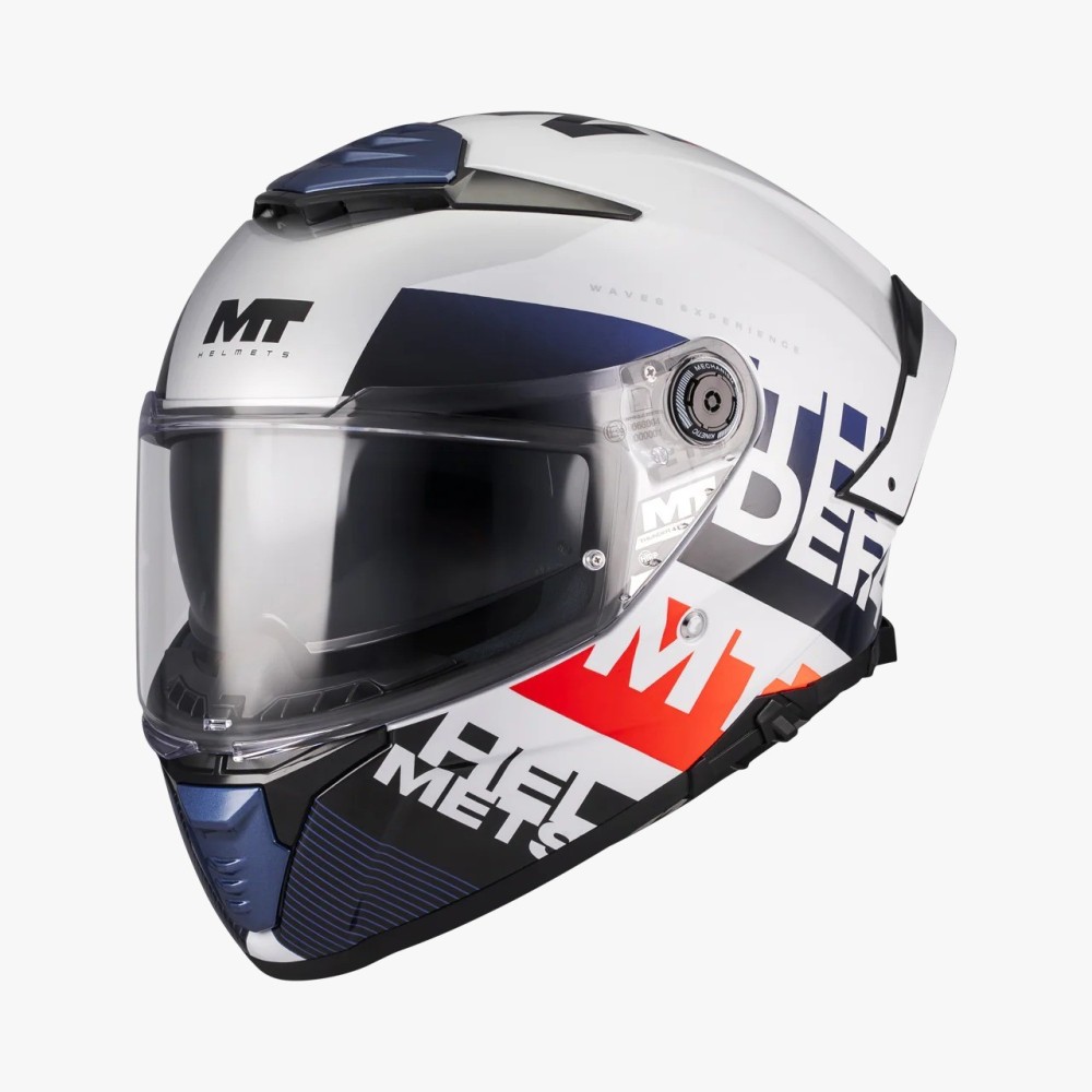 Casco moto MT Thunder 4SV Waves A17 Brillo en tienda ropa Hospitalet