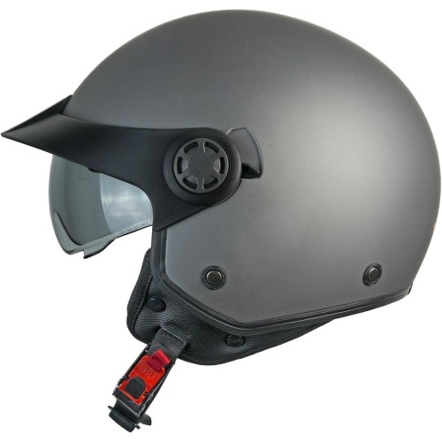 Casco jet SKA-P 1SHA Zen mono gris mate en outlet cascos Hospitalet