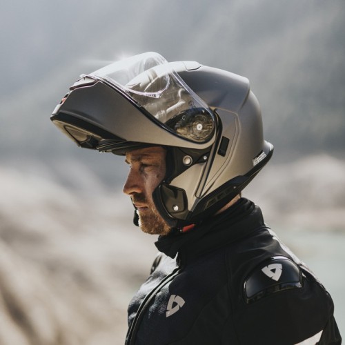 Casco modular moto Shoei Neotec 3 gris chalk en tienda motos Hospitalet