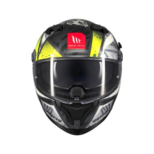 Casco integral MT Braker SV Fury C6 brillo tienda outlet ropa Hospitalet