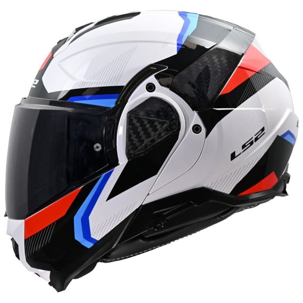 Casco LS2 FF901 Advant II Triple Blanco Azul Rojo en tienda Hospitalet