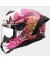 Casco moto integral LS2 FF820 Rapid III Poppies II White Pink tienda motos