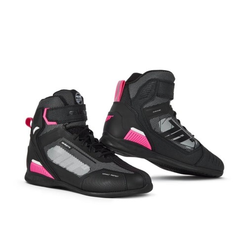 Botas Seventy Degress SD-BR2 negro-rosa-blanco en Motocat.net