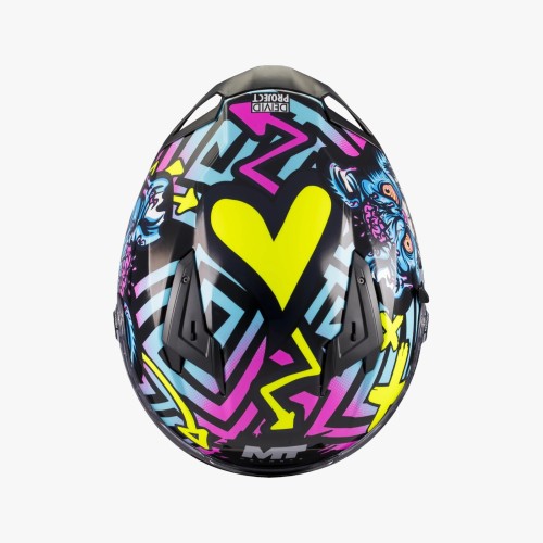Casco integral MT Braker SV Crazy Teddy B7 brillo tienda outlet ropa Hospitalet