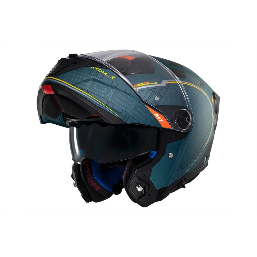 Casco modular MT Atom 2 FU401SV Destiny C6 tienda ropa moto Hospitalet