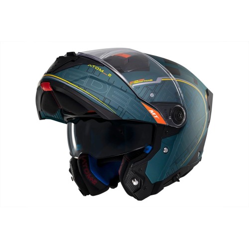 Casco modular MT Atom 2 FU401SV Destiny C6 tienda ropa moto Hospitalet