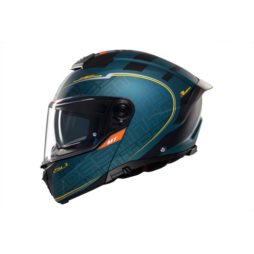 Casco modular MT Atom 2 FU401SV Destiny C6 tienda ropa moto Hospitalet