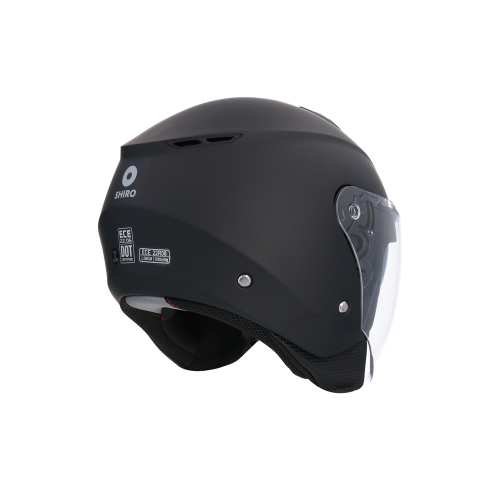 Casco jet Shiro-Axor Ibiza grafito mate en tienda ropa moto Hospitalet