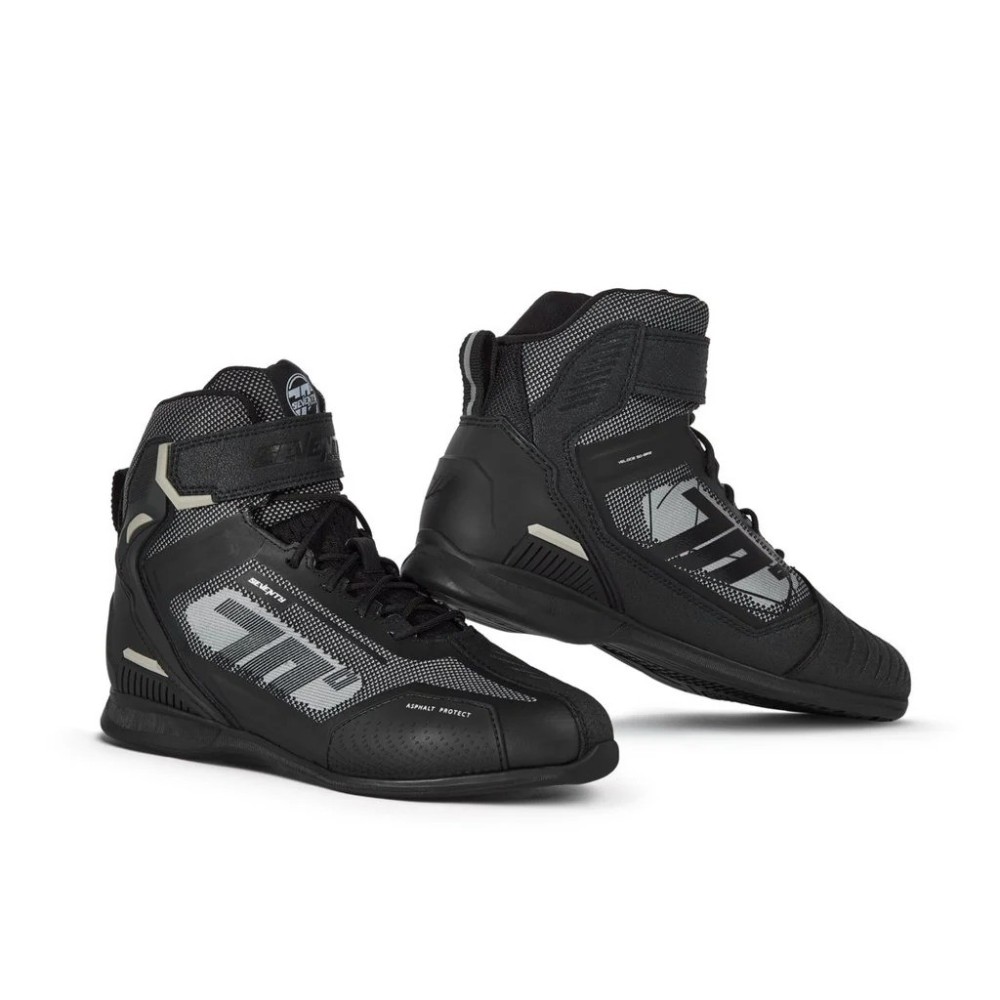 Botas Seventy Degress SD-BR2 Veloce negro-gris en Motocat.net