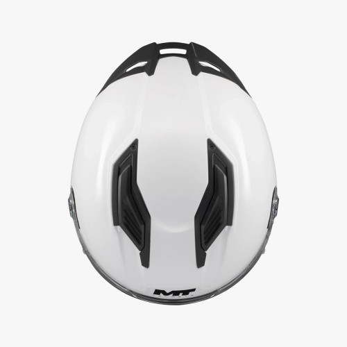 Casco integral moto MT Stinger 2 Blanco Brillo tienda ropa moto Hospitalet