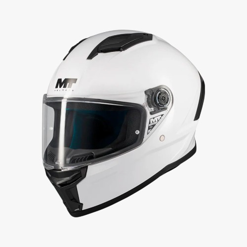 Casco integral moto MT Stinger 2 Blanco Brillo tienda ropa moto Hospitalet