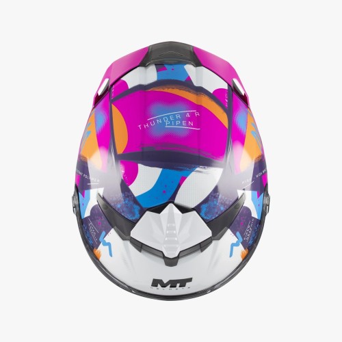 Casco moto MT Thunder 4 R SV Pipen C8 brillo en tienda ropa Hospitalet