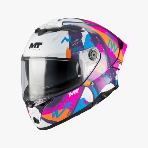 Casco moto MT Thunder 4 R SV Pipen C8 brillo en tienda ropa Hospitalet