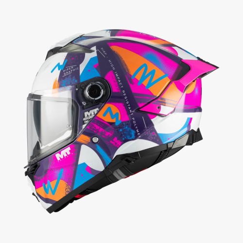 Casco moto MT Thunder 4 R SV Pipen C8 brillo en tienda ropa Hospitalet