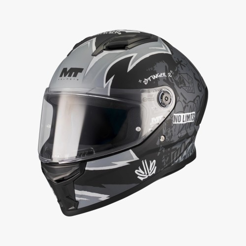 Casco integral moto MT Stinger 2 Tagger B2 Mate tienda ropa moto Hospitalet