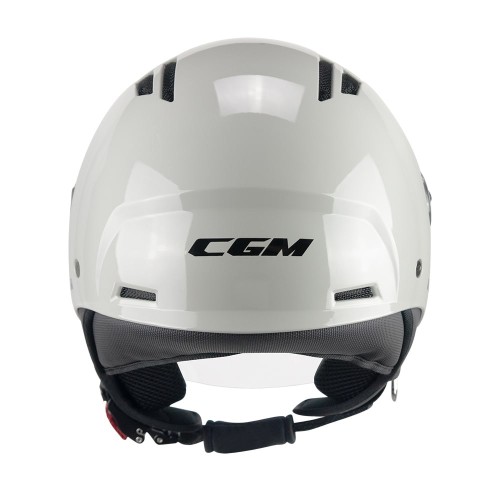 Casco jet CGM 116 AIR blanco roto brillo