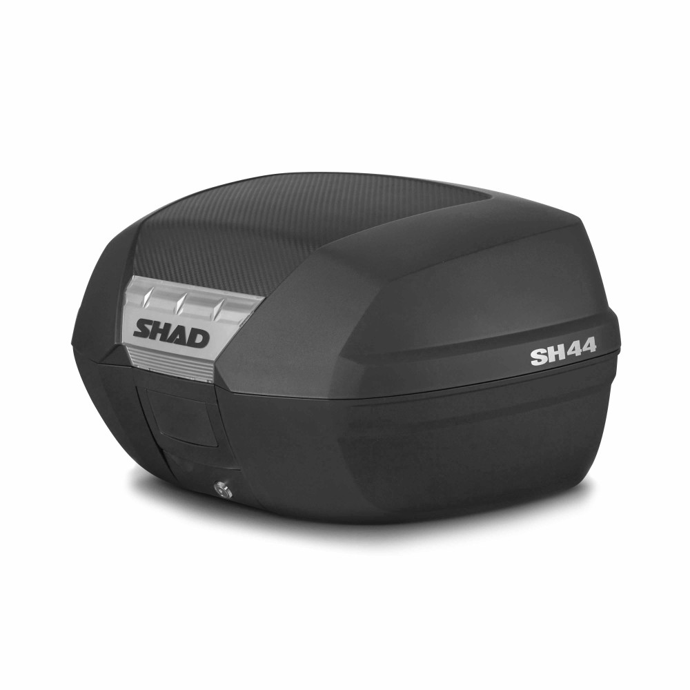 Baúl moto top case trasero Shad SH-44 carbono tienda accesorios Hospitalet