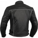 Chaqueta de cuero Goyamoto GM-177S color negro