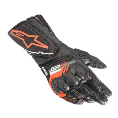 Guantes Alpinestars SP-8 V3 Negro Rojo flúor oferta tienda ropa moto Hospitalet