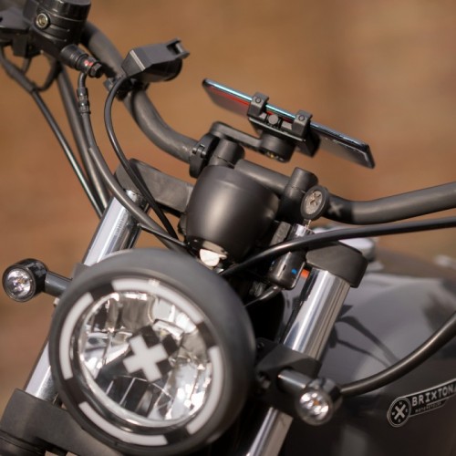 Kit Soporte móvil de manillar para moto SP Connect + abrazadera universal