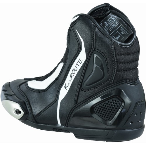 Botas racing caña corta KGT Laguna Swift Negro-Blanco